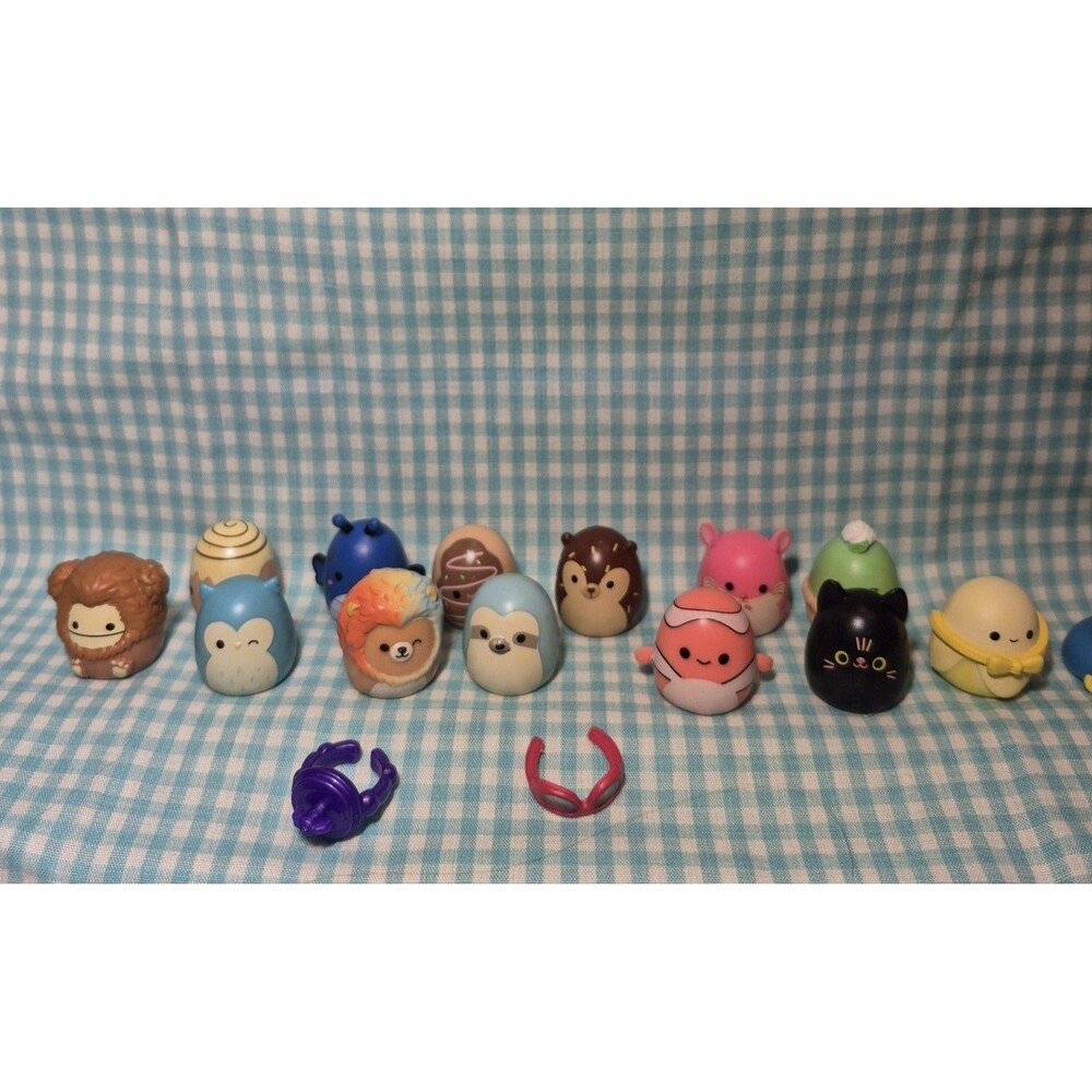 Lot Of 13 Minis Sqiushmallow Squish A Longs Accessories & Wearable Ring